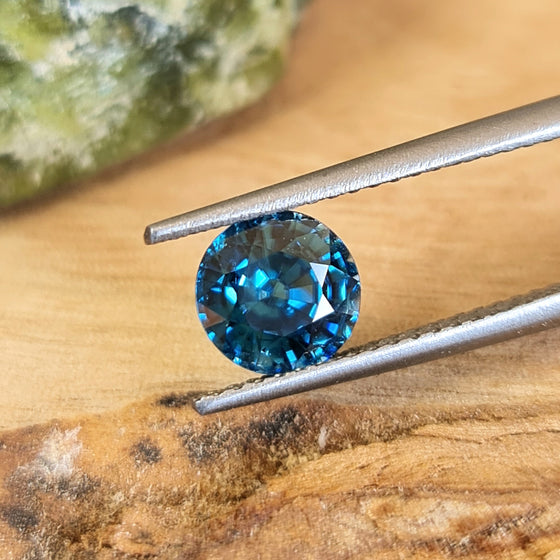 1.47ct Blue Zircon Round Cut