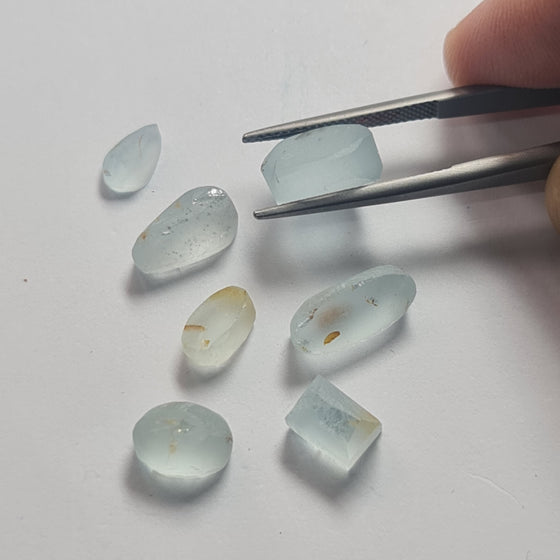 20.40ct Pre-formed Aquamarine Parcel