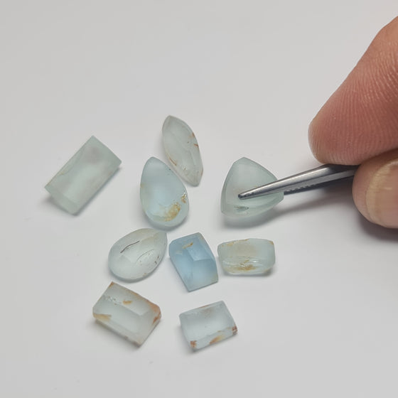 20.86ct Preformed Aquamarine Parcel