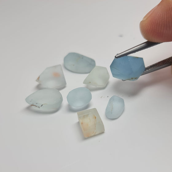 20.25ct Preformed Aquamarine and Mixed Beryl Parcel