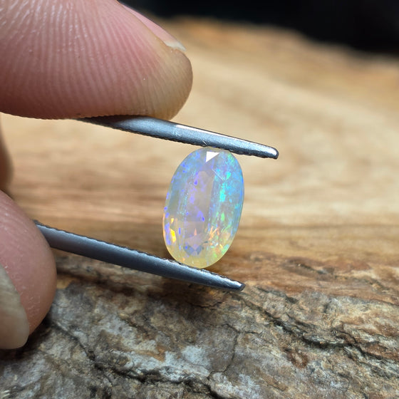 1.87ct Oval Cut Faceted Australian Opal