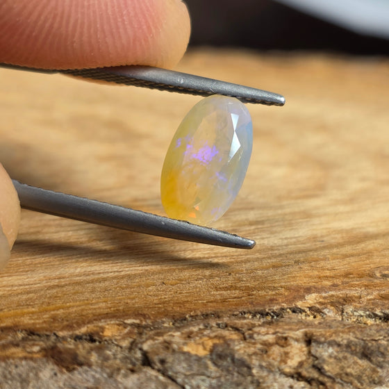 1.68ct Oval Cut Faceted Australian Opal