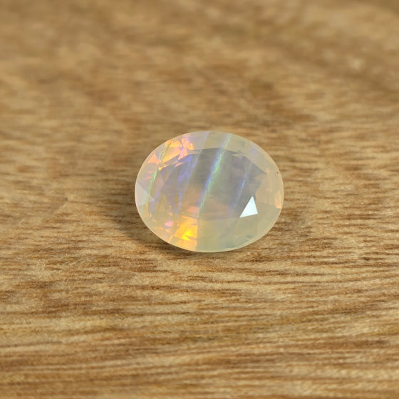 2.45ct Oval Cut Faceted Australian Opal