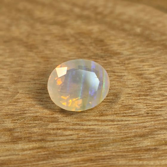 2.45ct Oval Cut Faceted Australian Opal