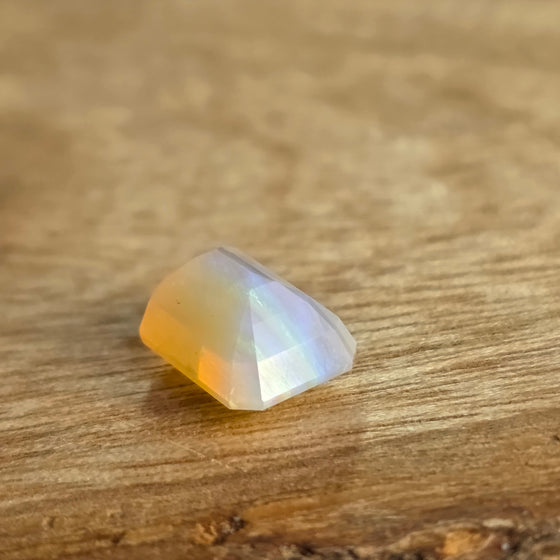 2.40ct Emerald Cut Faceted Australian Opal