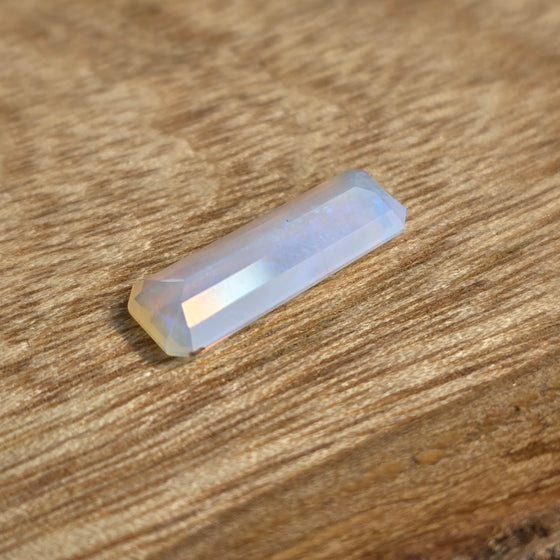 1.68ct Emerald Cut Faceted Australian Opal