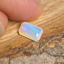  1.13ct Emerald Cut Faceted Australian Opal
