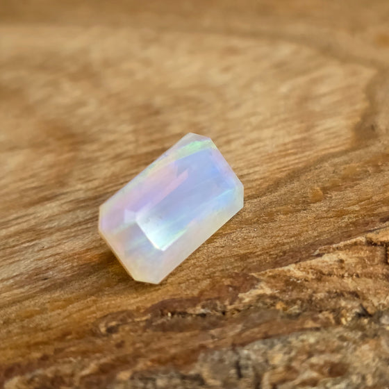 2.65ct Emerald Cut Faceted Australian Opal