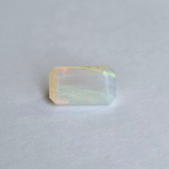 2.65ct Emerald Cut Faceted Australian Opal