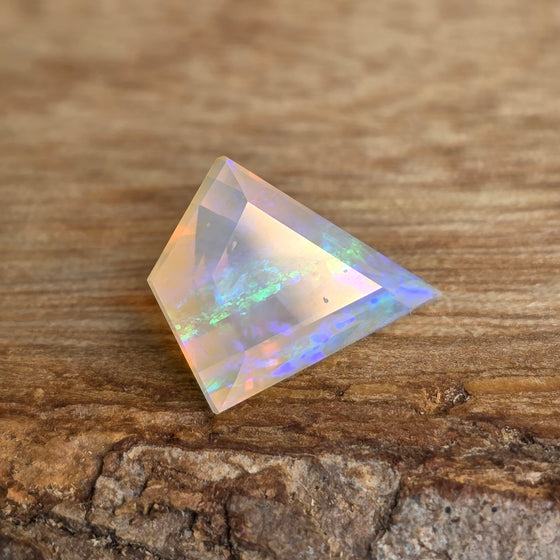 2.72ct Kite Cut Faceted Australian Opal