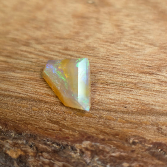 2.20ct Free-form Cut Faceted Australian Opal