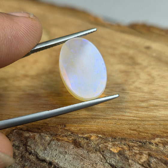 8.32ct Oval Rose Cut Faceted Australian Opal