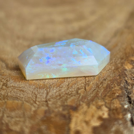 11.21ct Shield Rose Cut Faceted Australian Opal