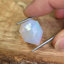  8.66ct Shield Rose Cut Faceted Australian Opal