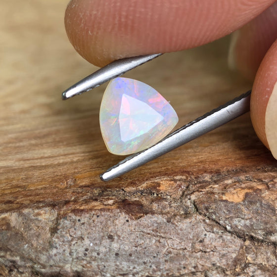 1.29ct Trilliant Cut Faceted Australian Opal
