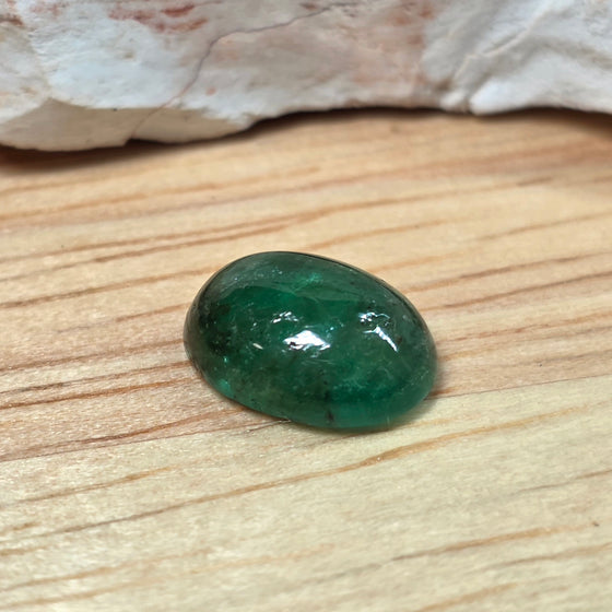2.91ct Oval Cabochon Cut Madagascar Emerald