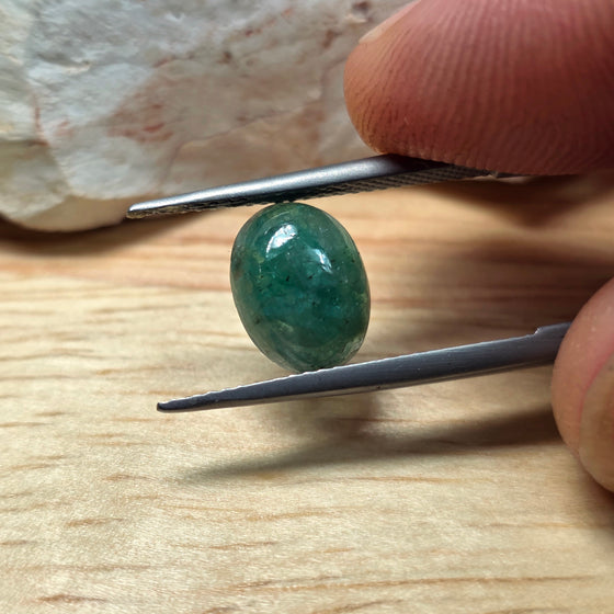 2.10ct Oval Cabochon Cut Madagascar Emerald