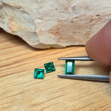  0.60ct TW Square & Baguette Cut Colombian Emerald Parcel