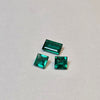 0.60ct TW Square & Baguette Cut Colombian Emerald Parcel