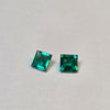 0.33ct TW Square Cut Colombian Emerald Parcel