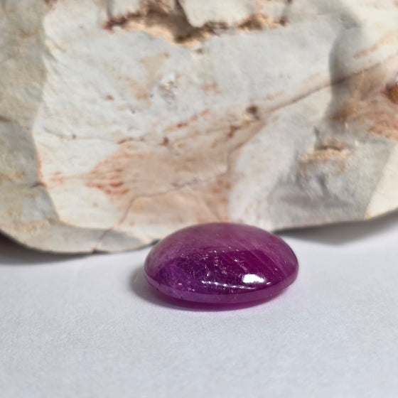 10.8ct Round Cabochon Cut Ruby (No heat)