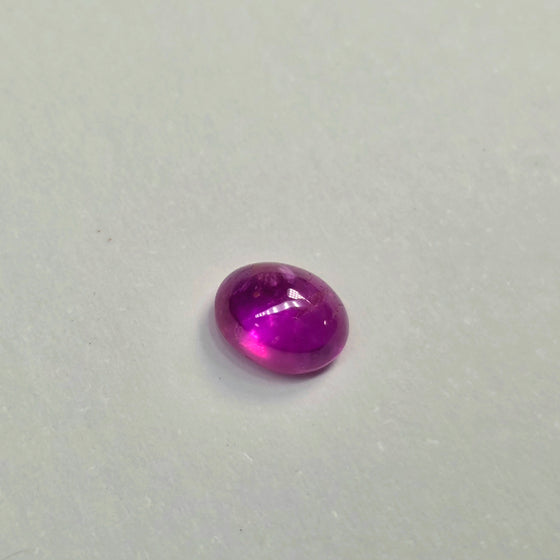1.24ct Burmese Oval Cabochon Cut Pinkish Ruby (No heat)
