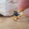 0.93ct Teal/Parti Sapphire Oval Cut (No Heat)