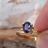 0.94ct Colour-Shift Violet Sapphire Oval Cut (No Heat)