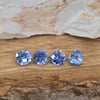 1.94ct TW Blue Sapphire Round Checkerboard Cut Parcel (No Heat)