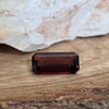 4.86ct Dark Orange Red Tourmaline Emerald Cut