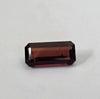 4.86ct Dark Orange Red Tourmaline Emerald Cut