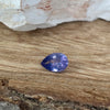 0.63ct Colour-Shift Blue Violet Silky Sapphire Pear Cut (No Heat)
