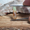 3.78ct Australian Fossil Pipe Opal Elongated Cabochon Cut