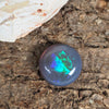 10.28ct Semi-Black Opal Round Cabochon Cut