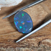 7.27ct Semi-Black Opal Oval Cabochon Cut