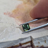1.24ct Australian Green Sapphire Square Emerald Cut