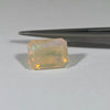 4.92ct Emerald Cut Faceted Australian Crystal Opal