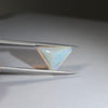 4.33ct Triangular Cut Faceted Australian Crystal Opal