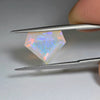 4.11ct Shield Cut Faceted Australian Crystal Opal