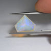4.11ct Shield Cut Faceted Australian Crystal Opal