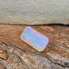 3.30ct Emerald Cut Faceted Australian Crystal Opal
