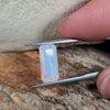 3.30ct Emerald Cut Faceted Australian Crystal Opal
