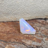 2.26ct Shield Cut Faceted Australian Crystal Opal