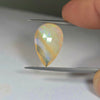 5.94ct Pear Cut Faceted Australian Crystal Opal