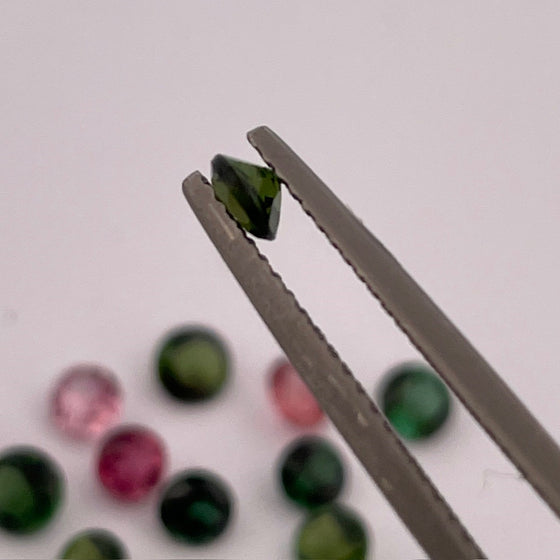 3.45ct TW Round Cut Tourmaline Parcel