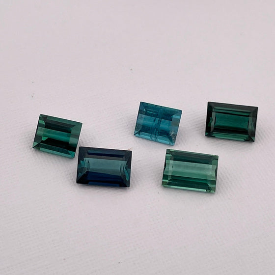 4.84ct TW Baguette Cut Tourmaline Parcel