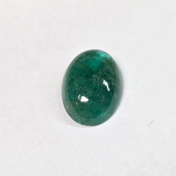 3.59ct Oval Cabochon Cut Madagascar Emerald