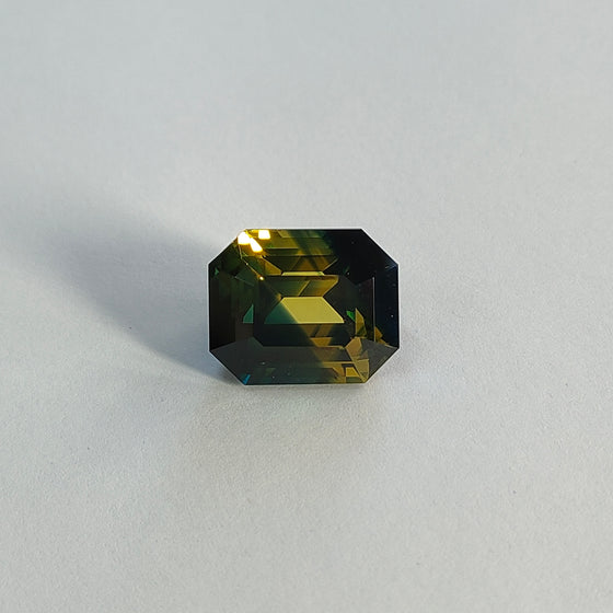 21.46ct Unheated Emerald Cut Parti Sapphire