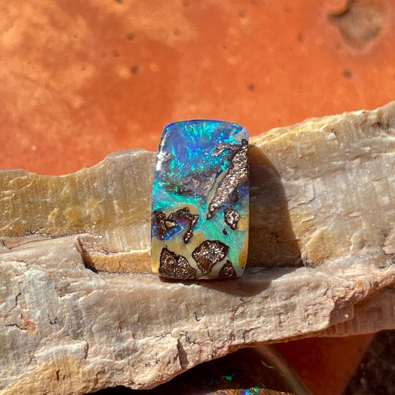 4.70ct Freeform Rectangle Boulder Opal