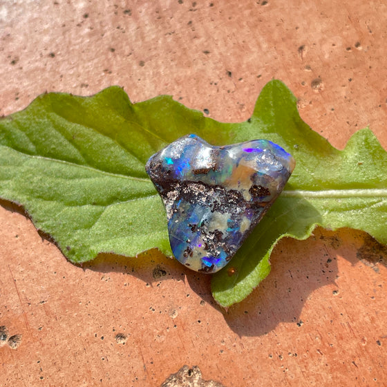 8.40ct Freeform Heart Shape Boulder Opal